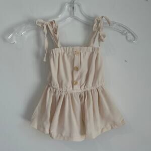 NWT Bailey’s Blossoms Tie-Shoulder Peplum Top, Cream, Toddler Girl Size 2T